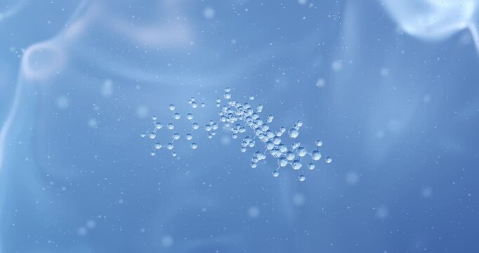 Menaquinone MK7 rotating molecular structure, 3d model of vitamin k2
