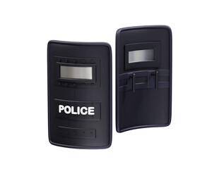 Police Riot Shields icons illustration 3d