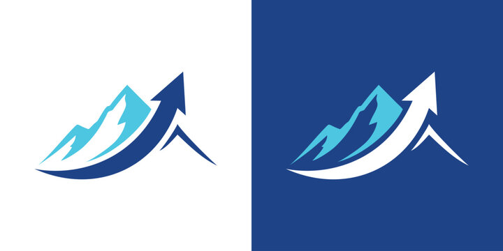 logo combines a mountain and an investment arrow in a dual-meaning design. The mountain symbolizes stability and long-term strength, while the arrow represents growth and upward momentum, creating