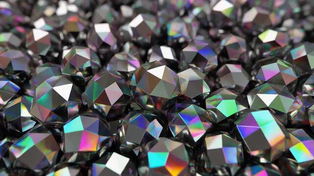 A colorful pile of CDs and DVDs creates a festive holiday pattern with ribbons and bows as a decorative celebration design for a birthday gift background. A dense composition of small,