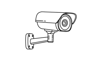 security camera isolated on white