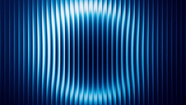 Futuristic neon waves in fractal glass texture forming circular light flow. Smooth rotating light ring creates futuristic mood with luminous blue gradient flow through fractal glass. Seamless loop. 4K