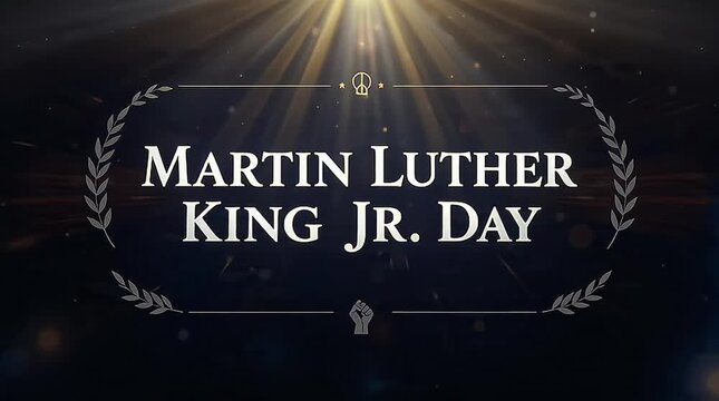 Celebrating Martin Luther King Day with Powerful Typographic Composition and High-Definition Visuals