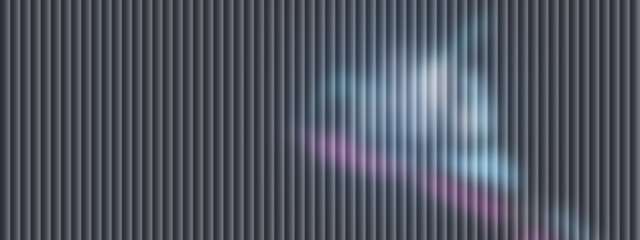 Glowing blue and purple light streaks on dark striped background