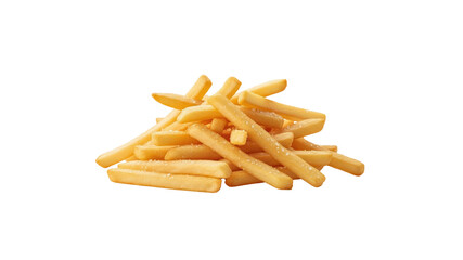 Pile of french fries with salt