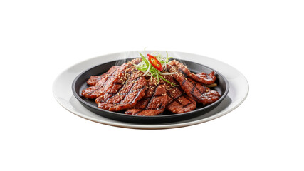 Korean BBQ Bulgogi on Plate