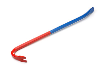 Red and blue wrecking crowbar