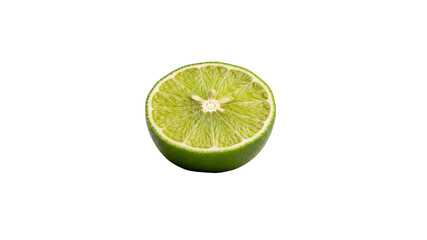 Lime half on Transparent Background