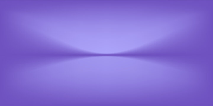 Abstract gradient podium background. Violet, purple and lilac empty 3d studio backdrop. Clean scene for product presentation mockup template. Vector illustration