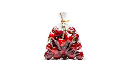 Cherries in plastic bag