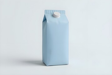 Milk carton packaging mockup with a clean modern design
