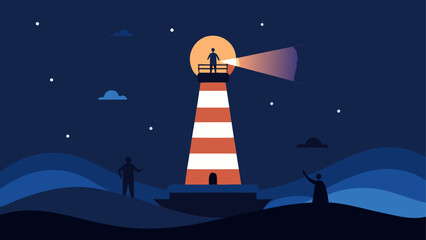 Guiding light over waves