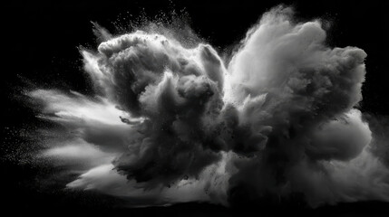 White powder explosion cloud abstract dark background dust white powder explosion cloud abstract dark background dust smoke texture dramatic