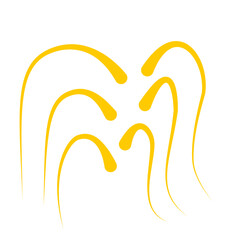 Gold fireworks vector illustration