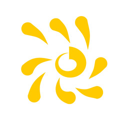 Gold fireworks vector illustration