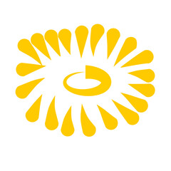 Gold fireworks vector illustration