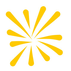 Gold fireworks vector illustration