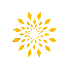 Gold fireworks vector illustration