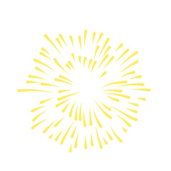Gold fireworks vector illustration