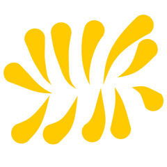 Gold fireworks vector illustration