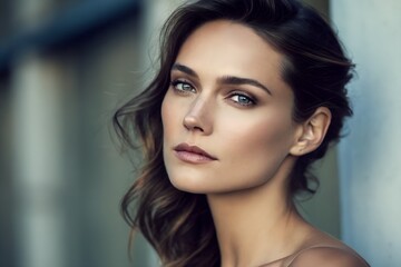 Elegant Female Portrait with Soft Light and Timeless Beauty