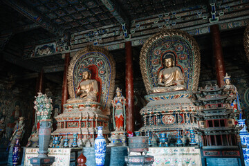 Obraz premium High-definition Images of Huayan Temple in Datong Ancient City, Datong, Shanxi Province, China 