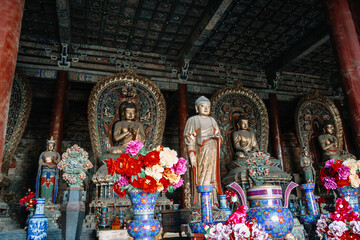 Fototapeta premium High-definition Images of Huayan Temple in Datong Ancient City, Datong, Shanxi Province, China 
