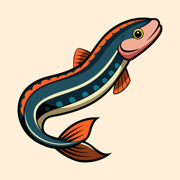 vector illustration of a snakehead