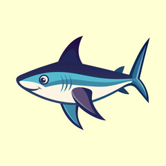 Obraz premium vector illustration of a thresher shark