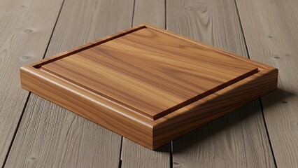 Wooden Cutting Board Close Up Food Preparation Surface Rustic Tabletop Texture