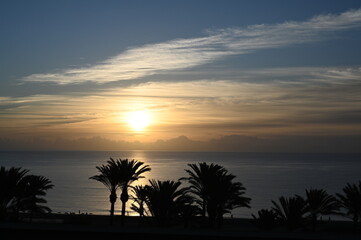 Sonnenaufgang an der K&uuml;ste von Fuerteventura