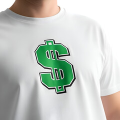 Green Dollar Sign TShirt Symbol of Wealth  Finance Fashion