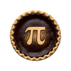 Pi Day Chocolate Pie  Math Dessert Celebration Treat