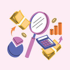 Financial Analysis and Business Growth Concept