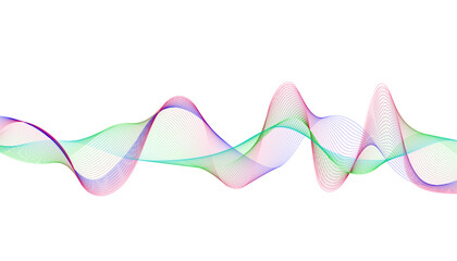 Abstract Purple and Green Mesh Wave, Futuristic Mesh Ribbon Background,