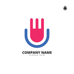 Obraz premium Stop hunger logo for foundations or social care communities.