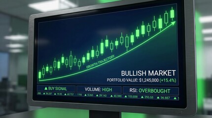 Investment insights stock market growth dashboard financial analysis office environment professional viewpoint