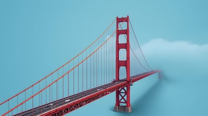 Fototapeta premium Golden Gate Bridge Iconic San Francisco Landmark