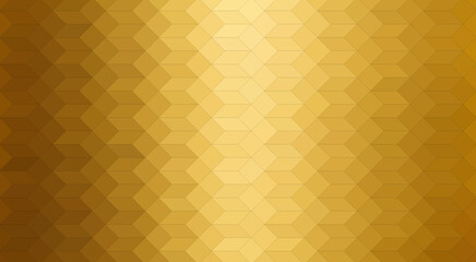 Złote tło z geometrycznym wzorem rombów i gradientem – elegancka mozaika, dekoracyjna tekstura i luksusowy efekt.