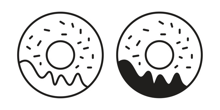 Donut icons for web developers and designers,