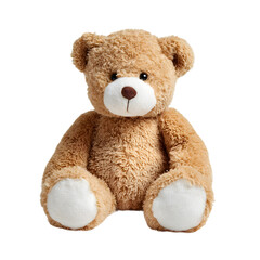 Obraz premium Cuddly toy soft lighting isolated on transparent bear, teddy background 