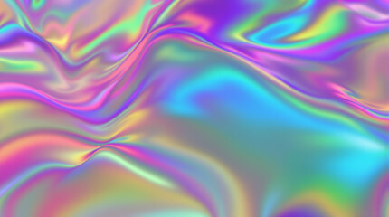 Web3 Metaverse Evolution: 3D Iridescent Fluid Gradient Background