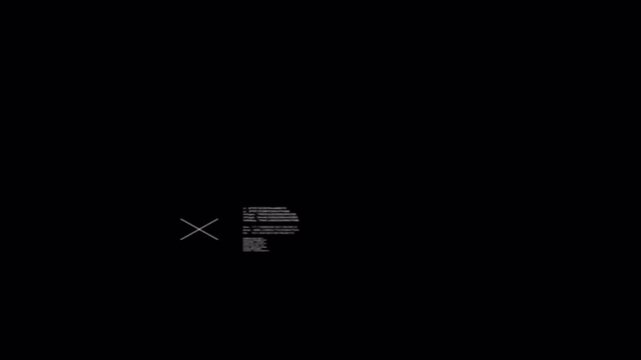 The data breach in the black background.