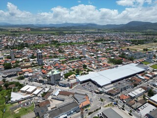 Obraz premium Imagens Aereas da Cidade de Tijucas Santa Catarina
