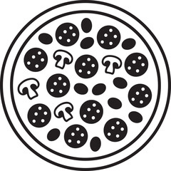 This is Eye Soothing & Minimalist Icon Design for National Cheese Pizza Day