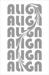 vector illustration of a letter