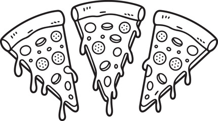 This is Eye Soothing & Minimalist Icon Design for National Cheese Pizza Day