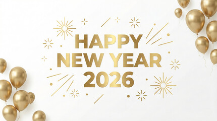 Golden New Year 2026 Celebration