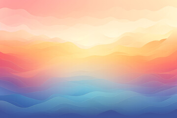 A soft gradient background transitioning from warm to cool tones.