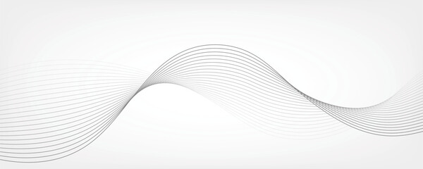 abstract wavy lines on white background